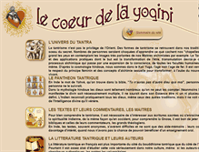Tablet Screenshot of lecoeurdelayogini.com